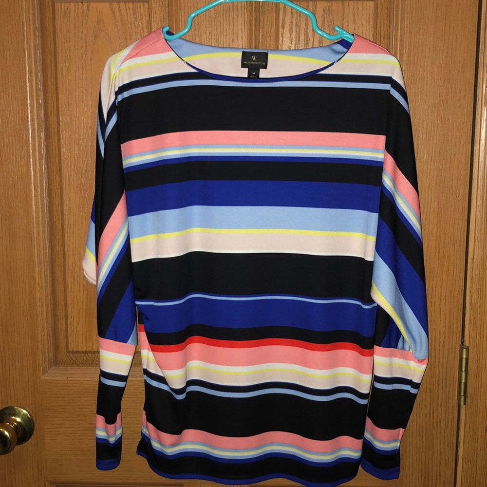 Multicolored tapered blouse